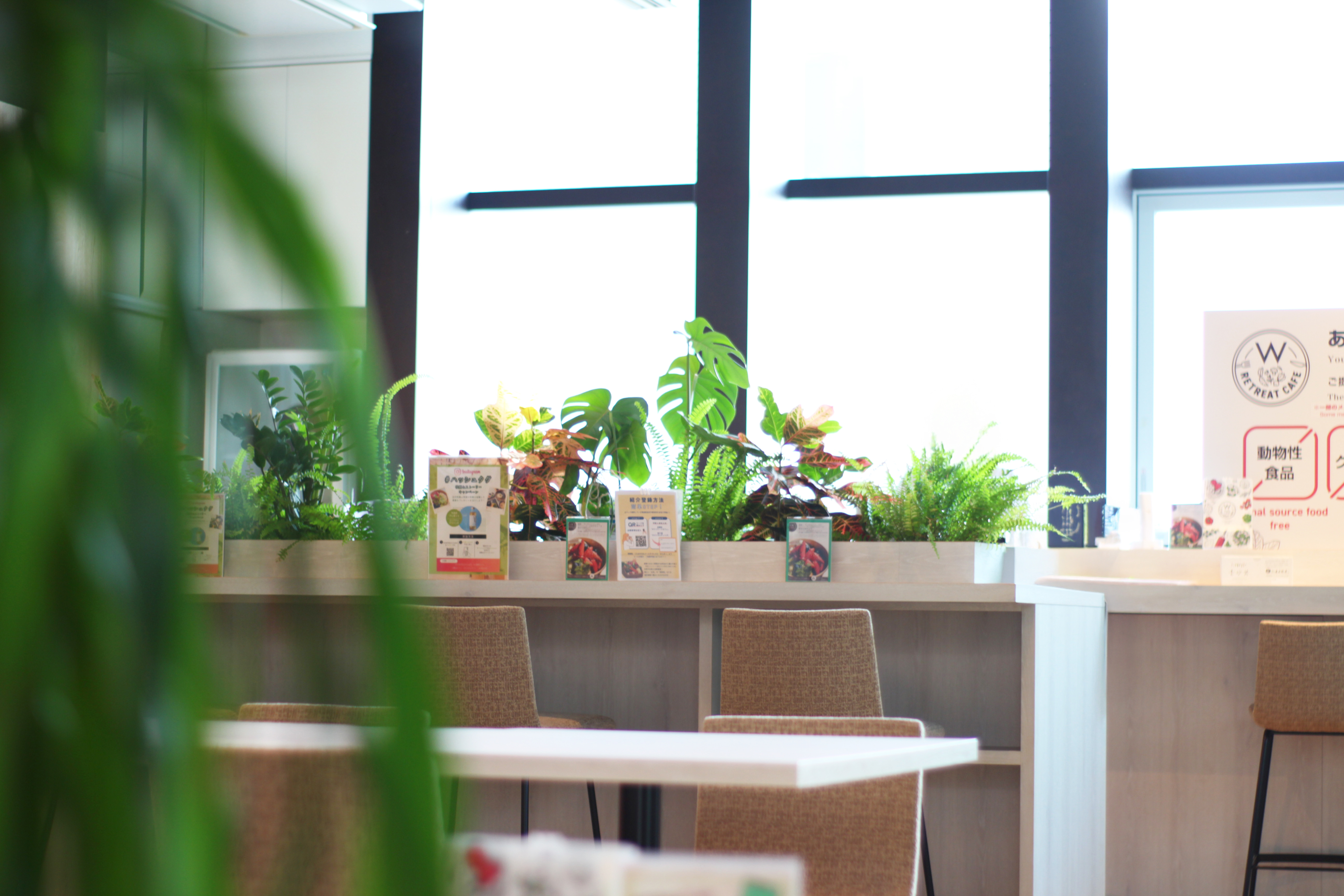 W RETREAT CAFEの店内